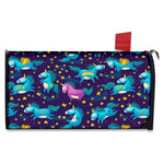 Night Star Unicorn Pattern Print Mailbox Cover