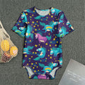 Night Star Unicorn Pattern Print Men's Bodysuit