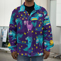 Night Star Unicorn Pattern Print Men's Shirt Jacket