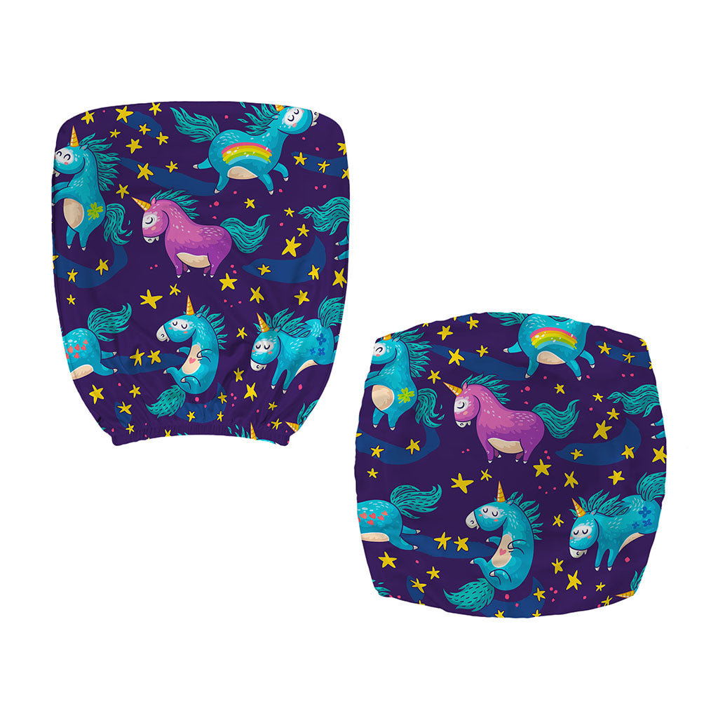 Night Star Unicorn Pattern Print Office Chair Cover