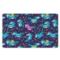 Night Star Unicorn Pattern Print Polyester Doormat