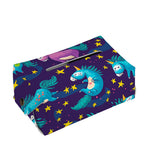 Night Star Unicorn Pattern Print Rectangle Tissue Box Cover