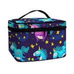 Night Star Unicorn Pattern Print Travel Makeup Bag