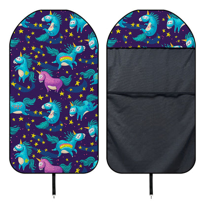 Night Star Unicorn Pattern Print Waterproof Car Seat Cover