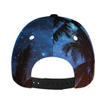 Night Sunset Sky And Palm Trees Print Baseball Cap
