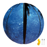 Night Sunset Sky And Palm Trees Print Basketball