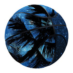 Night Sunset Sky And Palm Trees Print Basketball