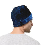 Night Sunset Sky And Palm Trees Print Beanie