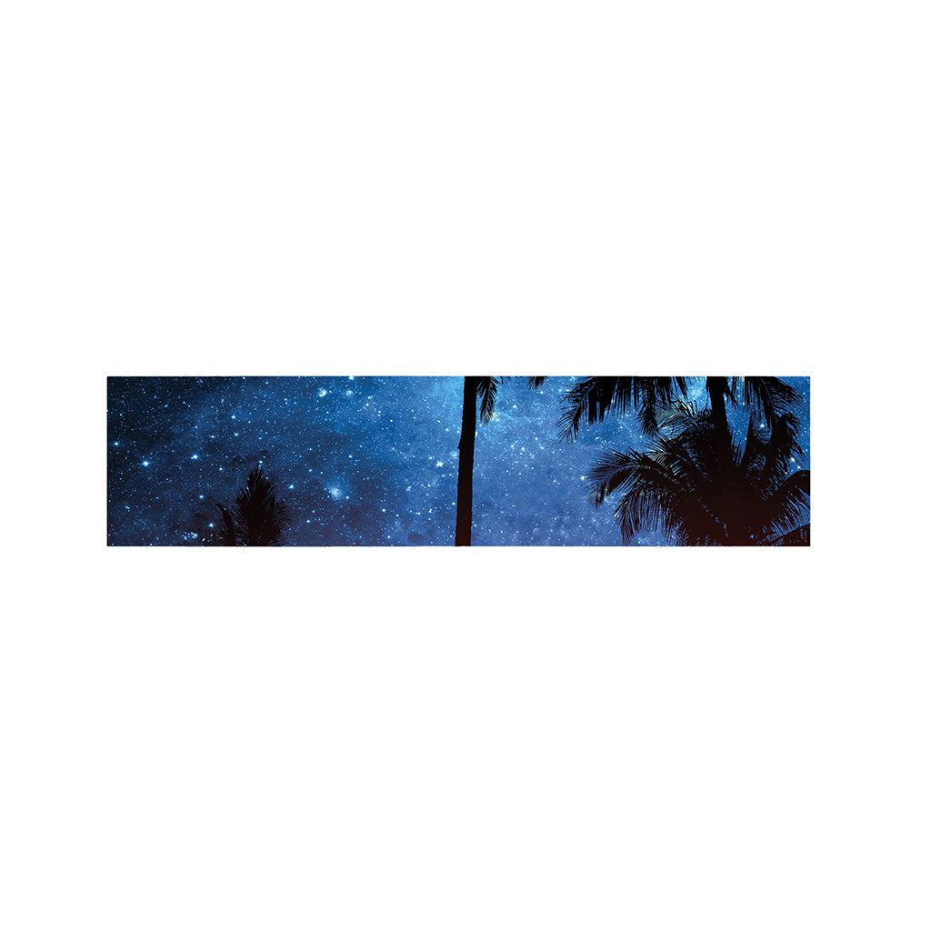 Night Sunset Sky And Palm Trees Print Bed Runner