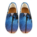 Night Sunset Sky And Palm Trees Print Casual Shoes