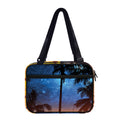 Night Sunset Sky And Palm Trees Print Double Strap Bible Bag