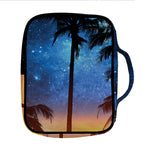 Night Sunset Sky And Palm Trees Print Front Pocket Bible Bag