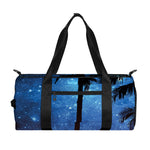 Night Sunset Sky And Palm Trees Print Gym Bag