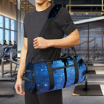 Night Sunset Sky And Palm Trees Print Gym Bag