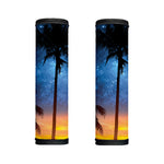 Night Sunset Sky And Palm Trees Print Handle Covers