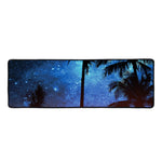Night Sunset Sky And Palm Trees Print Long Kitchen Mat