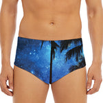 Night Sunset Sky And Palm Trees Print Men's Triangle Swim Briefs