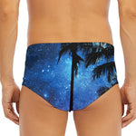 Night Sunset Sky And Palm Trees Print Men's Triangle Swim Briefs