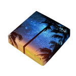 Night Sunset Sky And Palm Trees Print Outdoor Seat Cushion Cover