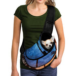 Night Sunset Sky And Palm Trees Print Pet Sling Carrier