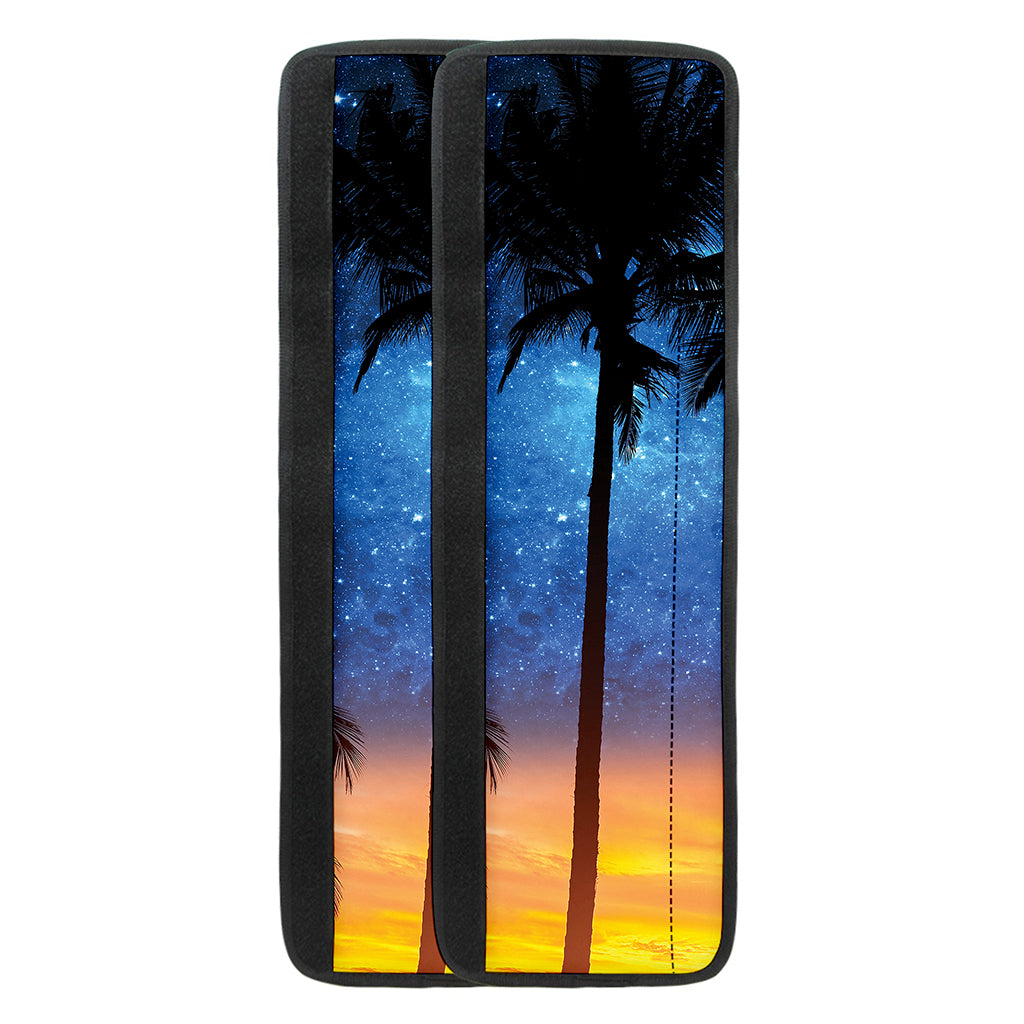Night Sunset Sky And Palm Trees Print Refrigerator Handle Covers
