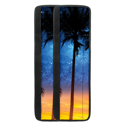 Night Sunset Sky And Palm Trees Print Refrigerator Handle Covers