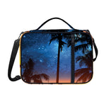 Night Sunset Sky And Palm Trees Print Shoulder Strap Bible Bag