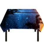 Night Sunset Sky And Palm Trees Print Tablecloth