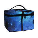 Night Sunset Sky And Palm Trees Print Travel Makeup Bag