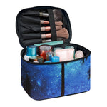 Night Sunset Sky And Palm Trees Print Travel Makeup Bag