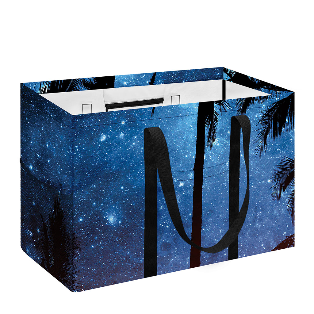Night Sunset Sky And Palm Trees Print Utility Tote Bag