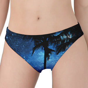 Night Sunset Sky And Palm Trees Print Women's Panties