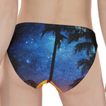 Night Sunset Sky And Palm Trees Print Women's Panties