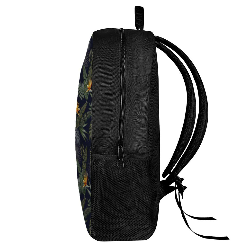 Night Tropical Hawaii Pattern Print 17 Inch Backpack