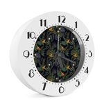Night Tropical Hawaii Pattern Print Alarm Clock