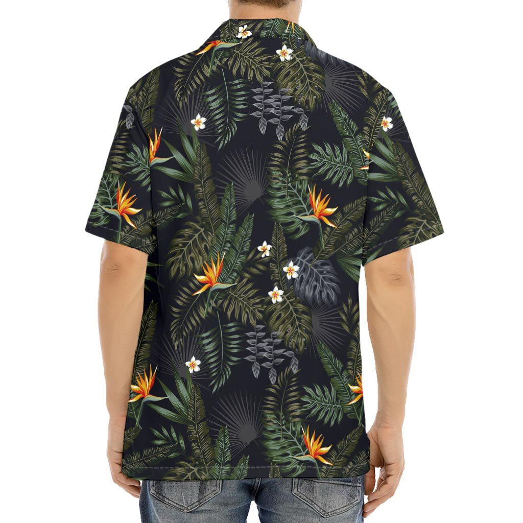 Night Tropical Hawaii Pattern Print Aloha Shirt