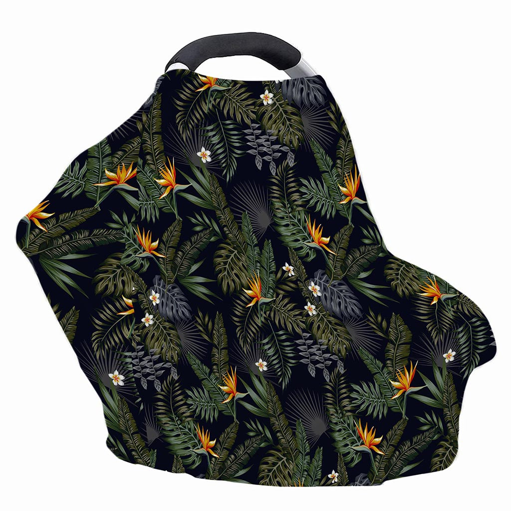 Night Tropical Hawaii Pattern Print Baby Seat Cover