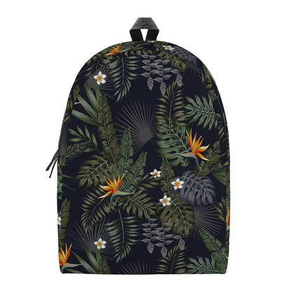 Night Tropical Hawaii Pattern Print Backpack