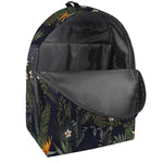Night Tropical Hawaii Pattern Print Backpack