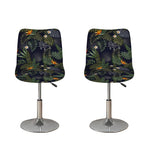 Night Tropical Hawaii Pattern Print Bar Stool Covers