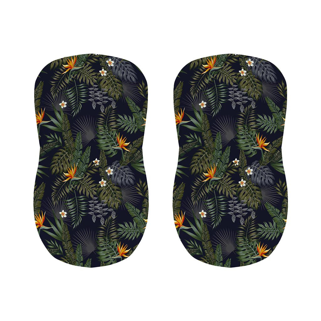 Night Tropical Hawaii Pattern Print Bar Stool Covers