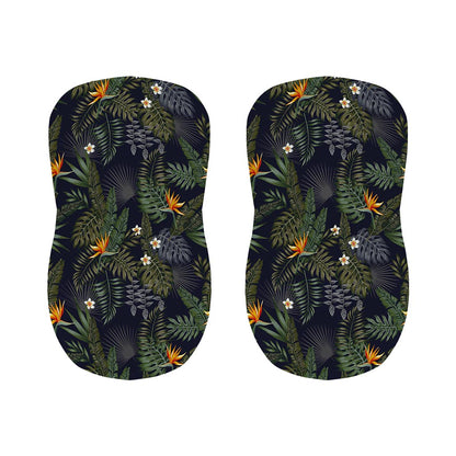 Night Tropical Hawaii Pattern Print Bar Stool Covers
