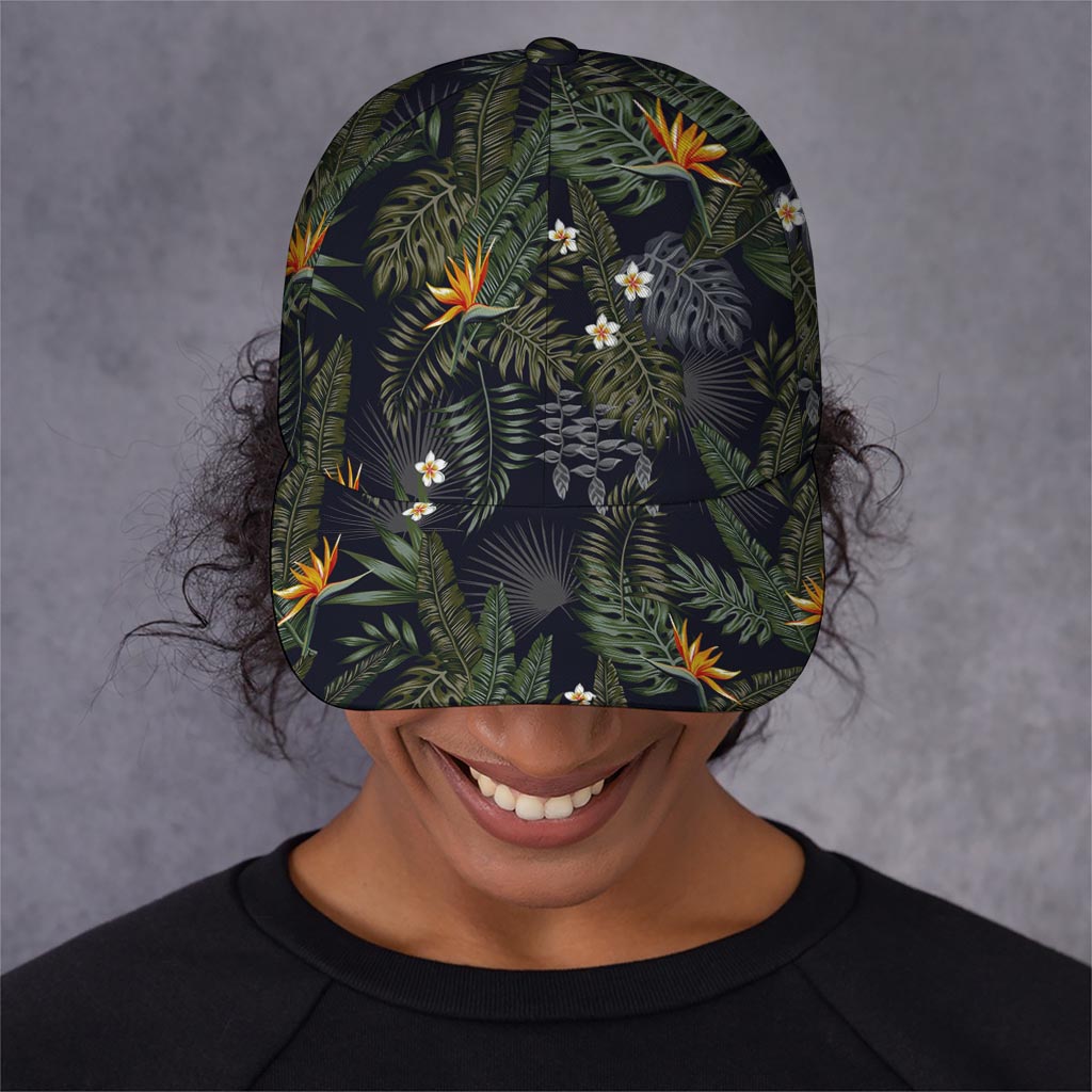 Night Tropical Hawaii Pattern Print Baseball Cap