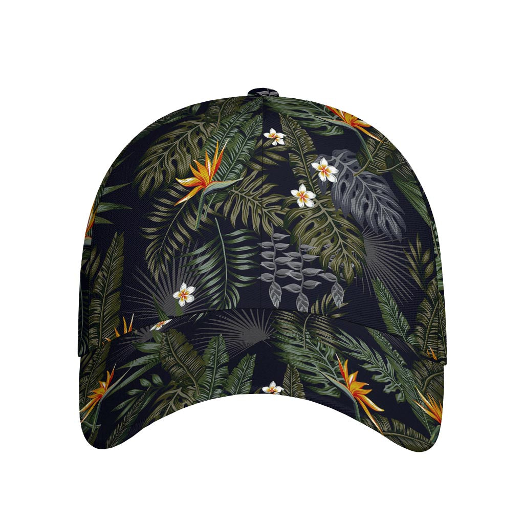 Night Tropical Hawaii Pattern Print Baseball Cap