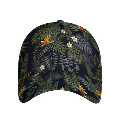 Night Tropical Hawaii Pattern Print Baseball Cap