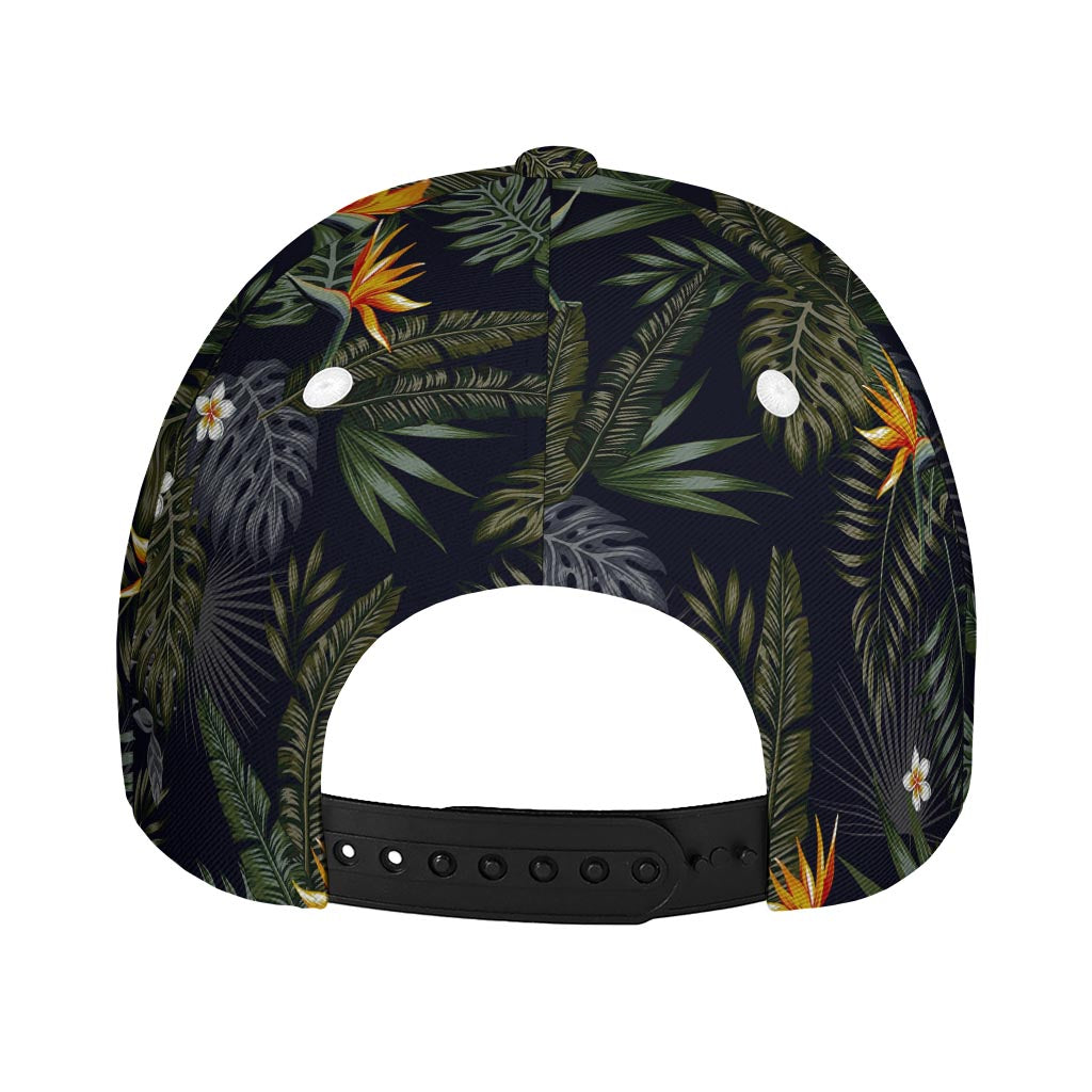 Night Tropical Hawaii Pattern Print Baseball Cap
