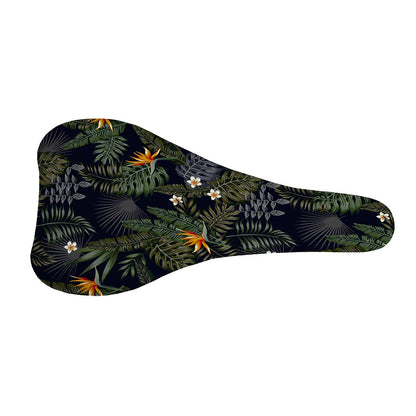 Night Tropical Hawaii Pattern Print Bicycle Seat Cover