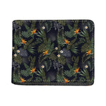 Night Tropical Hawaii Pattern Print Bifold Wallet