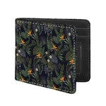 Night Tropical Hawaii Pattern Print Bifold Wallet