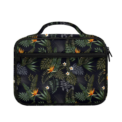 Night Tropical Hawaii Pattern Print Briefcase Bible Bag